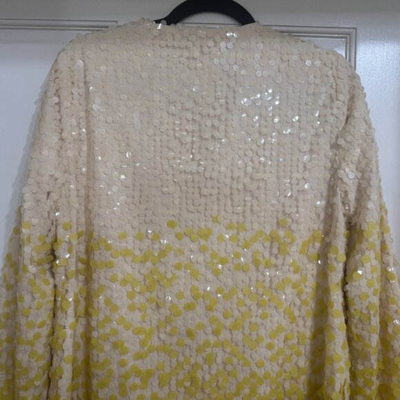 New with tags $468 Trina Turk Nori Sequin Ombre Jacket sz S - Picture 7 of 7